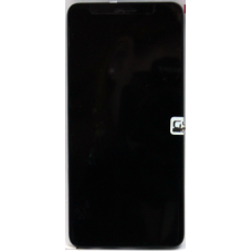 Дисплейный модуль Samsung A013F (A01 Core) чёрный, оригинал с рамкой
