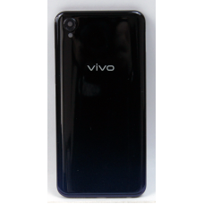 Задняя крышка Vivo Y1s черная со стеклом камеры