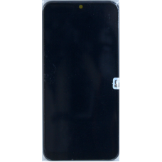 Дисплейный модуль Samsung A015F/M015F (A01/M01) чёрный (широкий коннектор), оригинал с рамкой