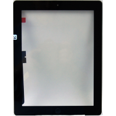 Тачскрин iPad 3/4 чёрный в сборе с кнопкой HOME