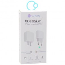 СЗУ COTEetCI PD fast charger Set 18W with PD Cable (CS5193-U) Lighting