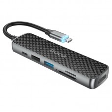 Разветвитель USB Hoco HB24 (Type-C - 2 USB порта, Type-C, HDMI, cardreader)